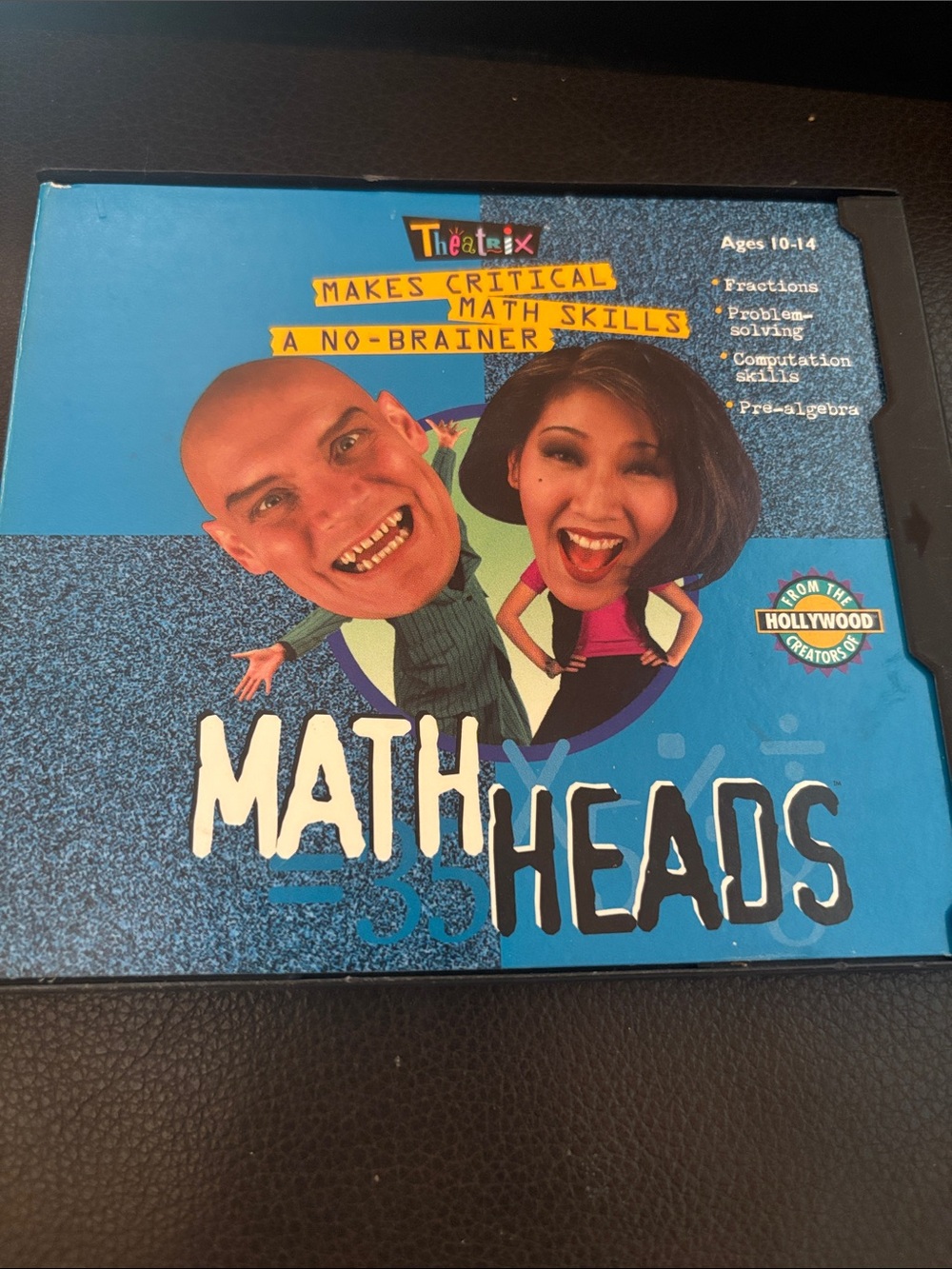 CD-ROM titled Math Heads, developed by Theatrix Interactive